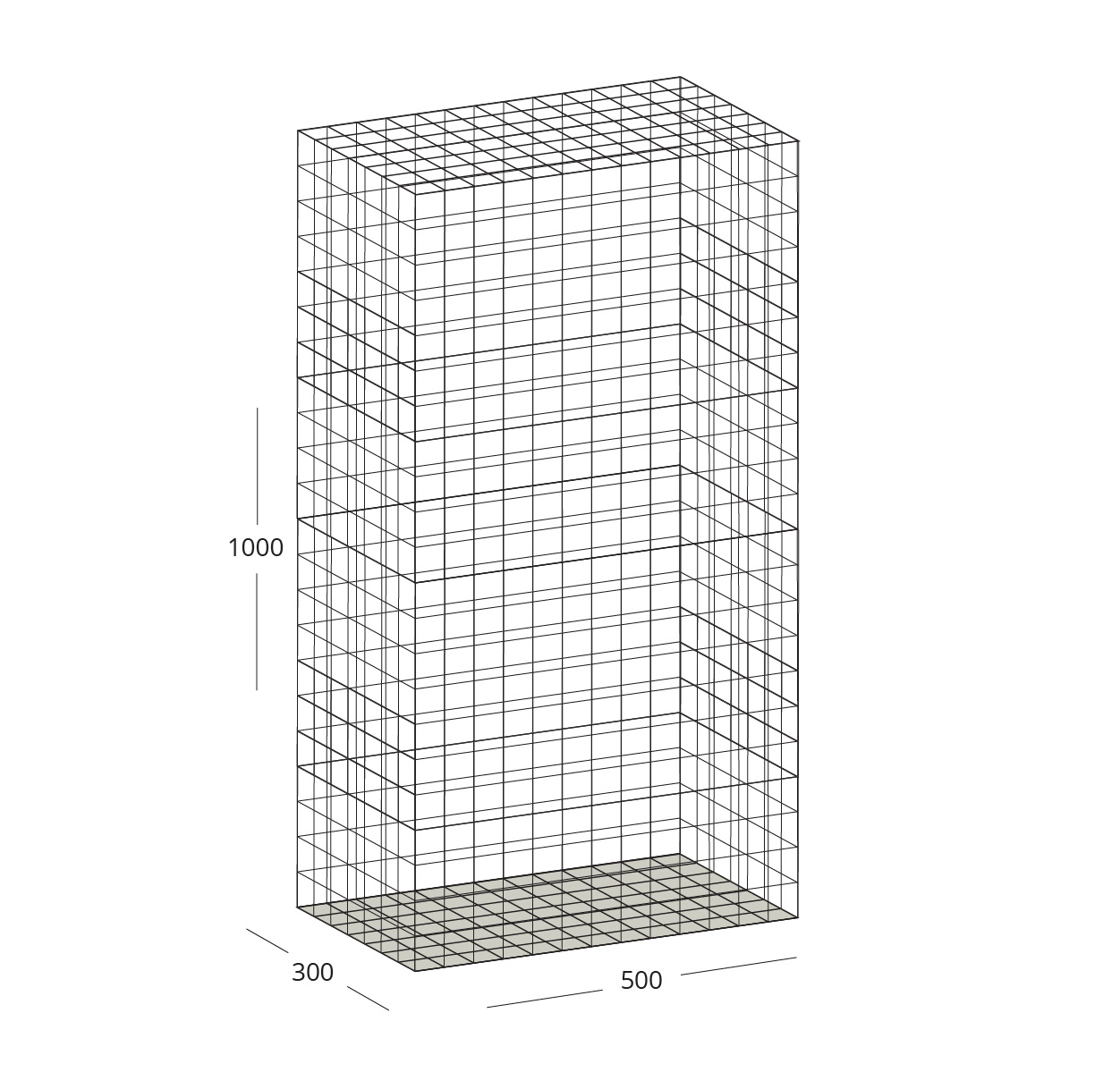 Gabion 1000×500×300