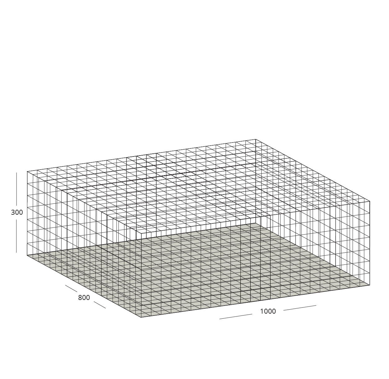 Gabion 1000×800×300