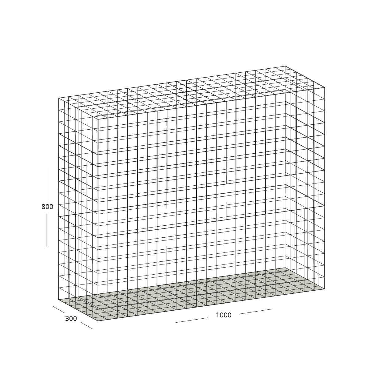 Gabion 1000×800×300