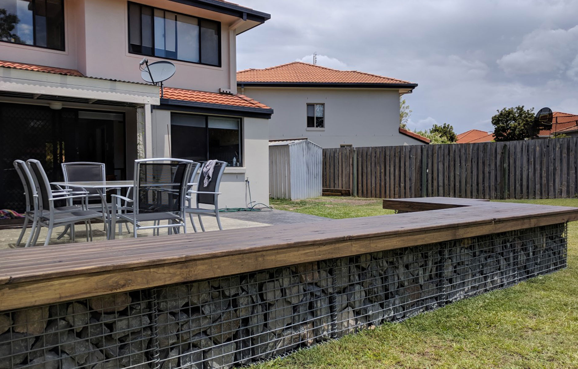 Gabion Seat Wall